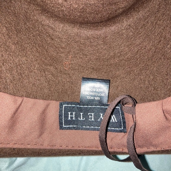 Wyeth Dark Brown Wool Fedora Hat